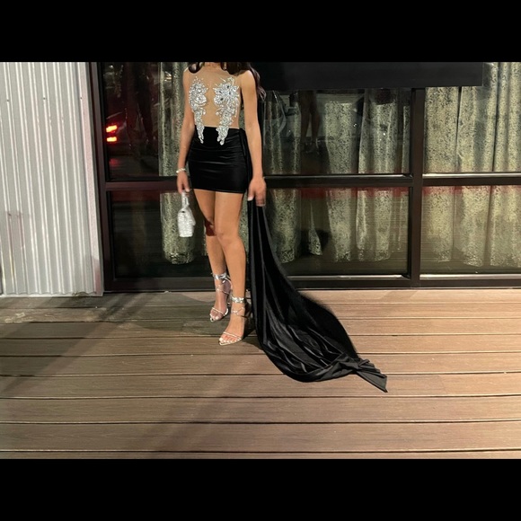 Mesh sequin black dress #Alglist #BirthdayDress - Picture 2 of 3